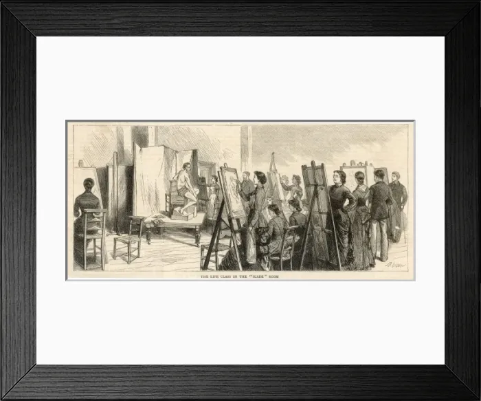 Framed Print : Life Class / Slade / 1881 Framed Print : Life Class / Slade / 1881
