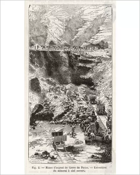 Silver Mining  /  Peru 1879