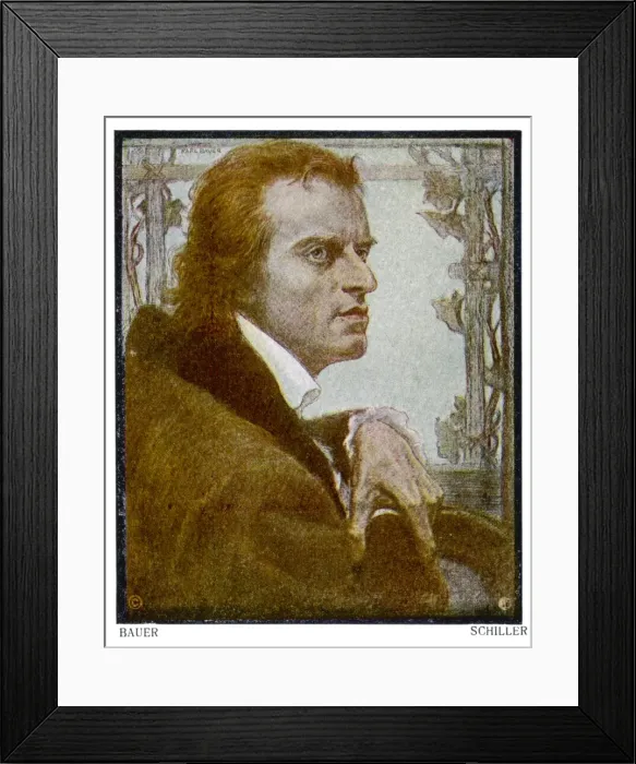 Framed Print : J C F Schiller (Bauer) Framed Print : J C F Schiller (Bauer)