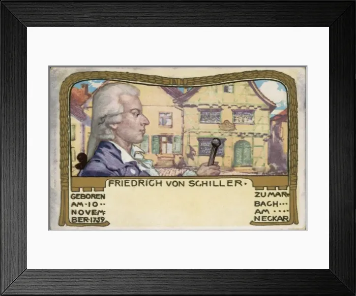 Framed Print : Schiller (Postcard) Framed Print : Schiller (Postcard)