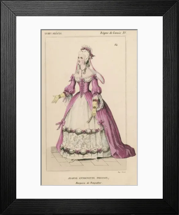Framed Print : Mme De Pompadour / Costume Framed Print : Mme De Pompadour / Costume