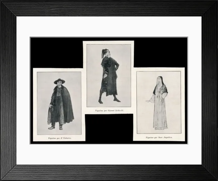 Framed Print : Puccini Trittico Costume Framed Print : Puccini Trittico Costume