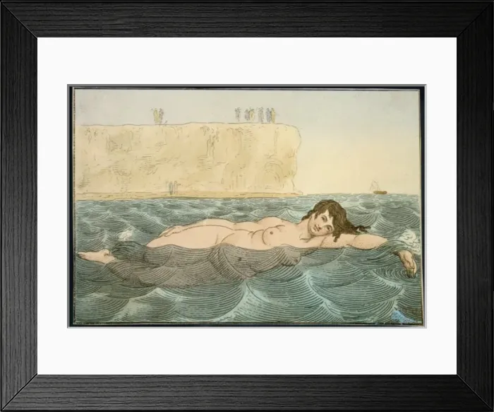 Framed Print : Lady Swimming  /  1820