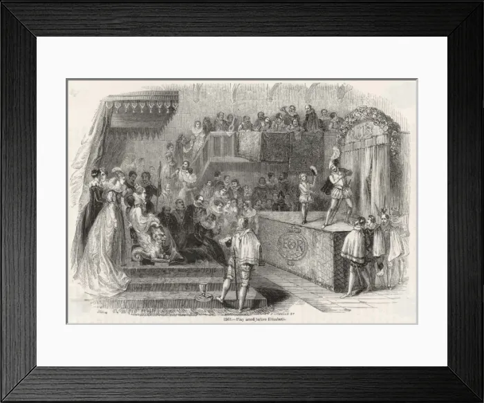 Framed Print : Elizabeth I Sees Play Framed Print : Elizabeth I Sees Play
