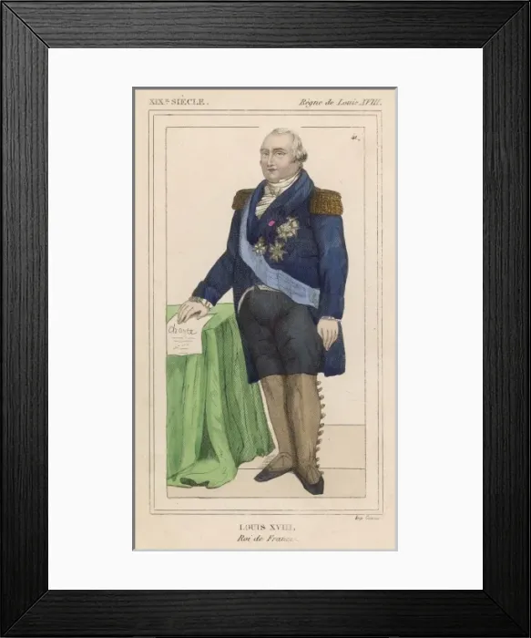 Framed Print : Louis XVIII (Costumes H) Framed Print : Louis XVIII (Costumes H)