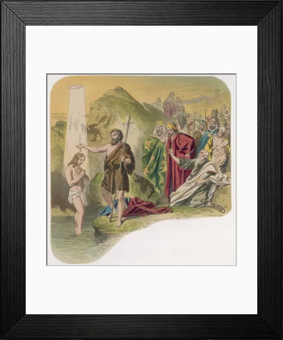 Framed Print : Jesus Baptised / John Framed Print : Jesus Baptised / John