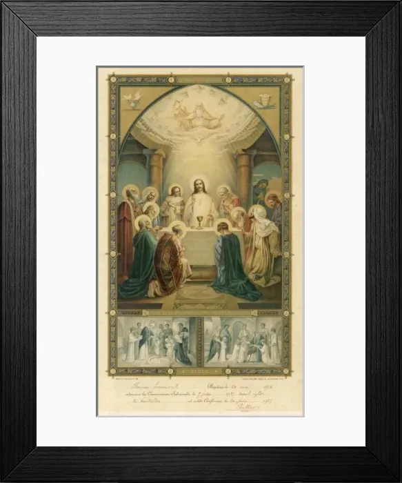Framed Print : Supper / Jesus & Disciples Framed Print : Supper / Jesus & Disciples