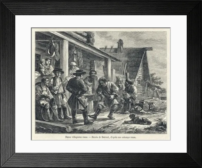 Framed Print : Social / Russia / Village Framed Print : Social / Russia / Village