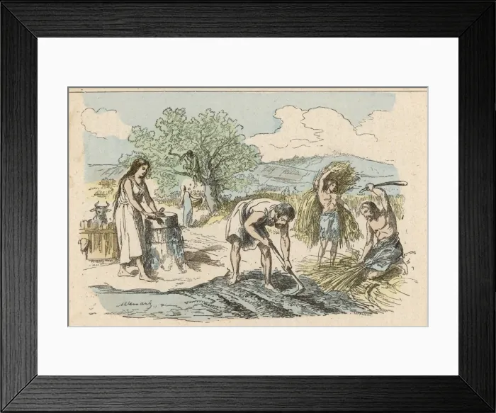 Framed Print : Iron Age Farming Framed Print : Iron Age Farming