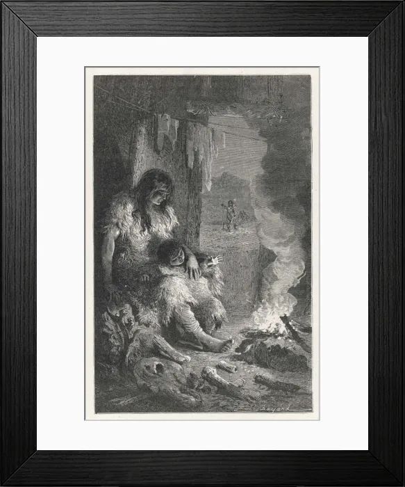Framed Print : Interior / Mother & Child Framed Print : Interior / Mother & Child