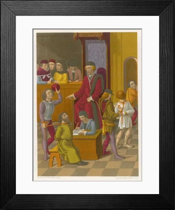 Framed Print : Law / Court Scene (C15) Framed Print : Law / Court Scene (C15)