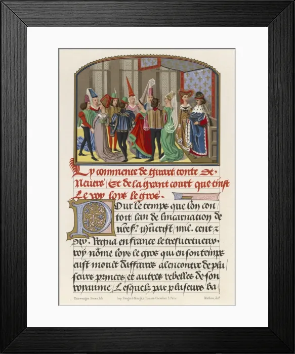 Framed Print : Social / France / C15 Court Framed Print : Social / France / C15 Court