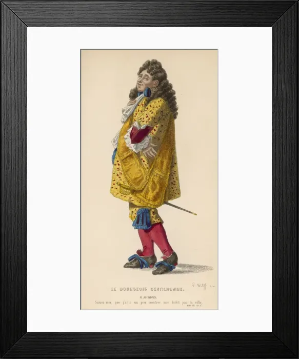 Framed Print : Moliere / Bourgeois Framed Print : Moliere / Bourgeois