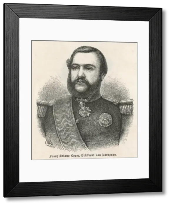 Framed Print : Francisco Solano Lopez Framed Print : Francisco Solano Lopez