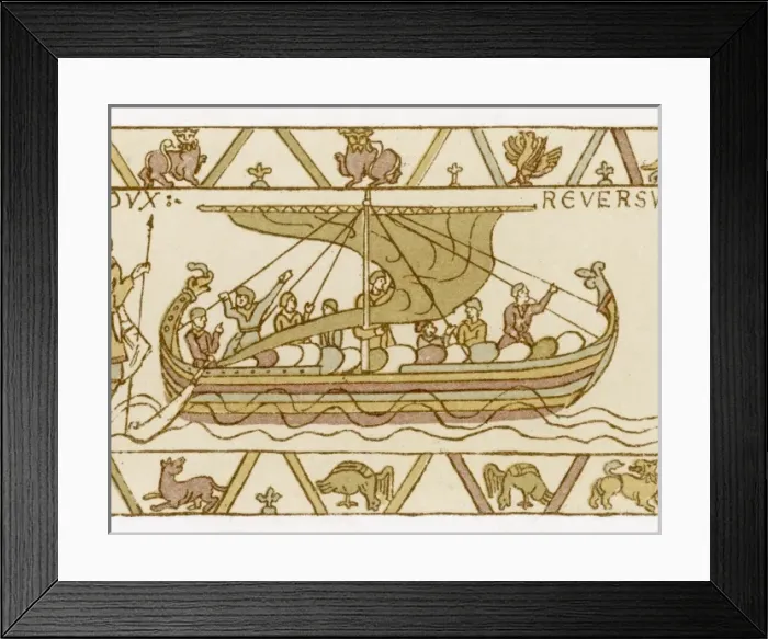 Framed Print : Bayeux Boats - 1 Framed Print : Bayeux Boats - 1