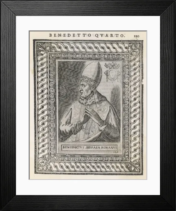 Framed Print : Pope Benedictus IV Framed Print : Pope Benedictus IV