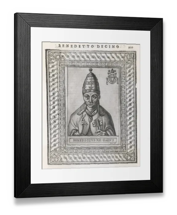 Framed Print : Pope Benedictus XII Framed Print : Pope Benedictus XII