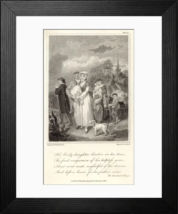 Framed Print : Britain / 18Thc Enclosure Framed Print : Britain / 18Thc Enclosure