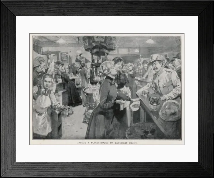 Framed Print : Saturday Night in Pub Framed Print : Saturday Night in Pub