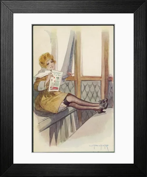 Framed Print : Equality / Lady in Train Framed Print : Equality / Lady in Train