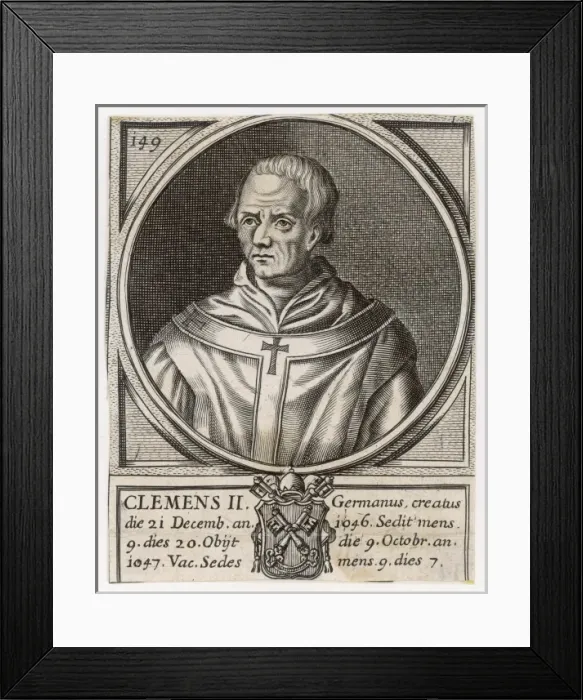 Framed Print : Pope Clemens II Framed Print : Pope Clemens II