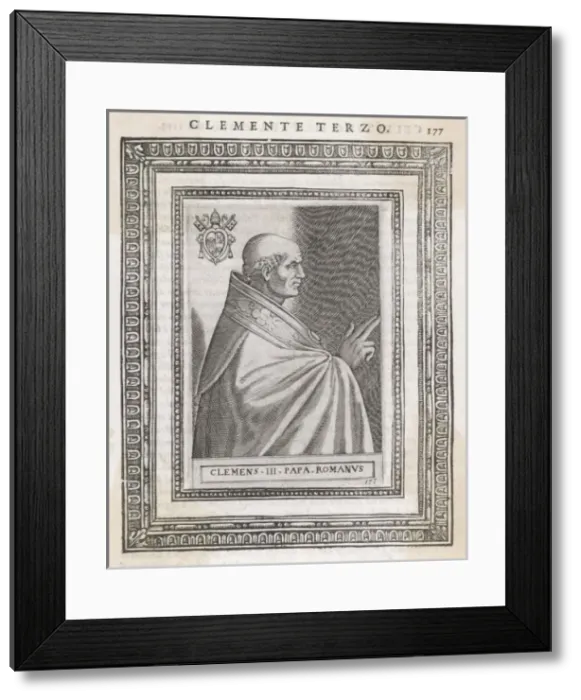 Framed Print : Pope Clemens III Framed Print : Pope Clemens III