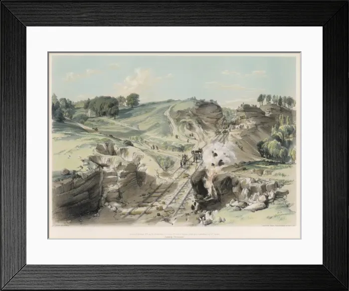 Framed Print : Blasting Rocks, Linslade Framed Print : Blasting Rocks, Linslade