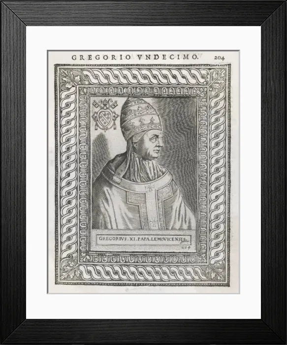 Framed Print : Pope Gregorius XI Framed Print : Pope Gregorius XI