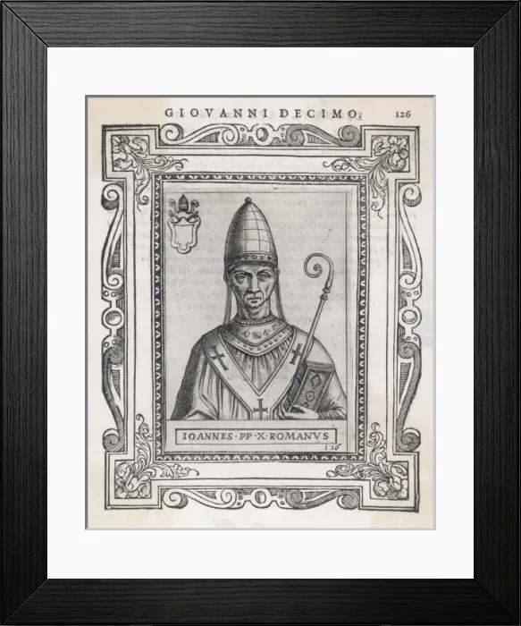 Framed Print : Pope Joannes X Framed Print : Pope Joannes X