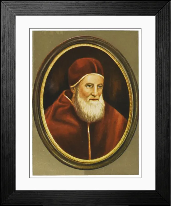 Framed Print : Pope Julius Ii / 19C Min Framed Print : Pope Julius Ii / 19C Min