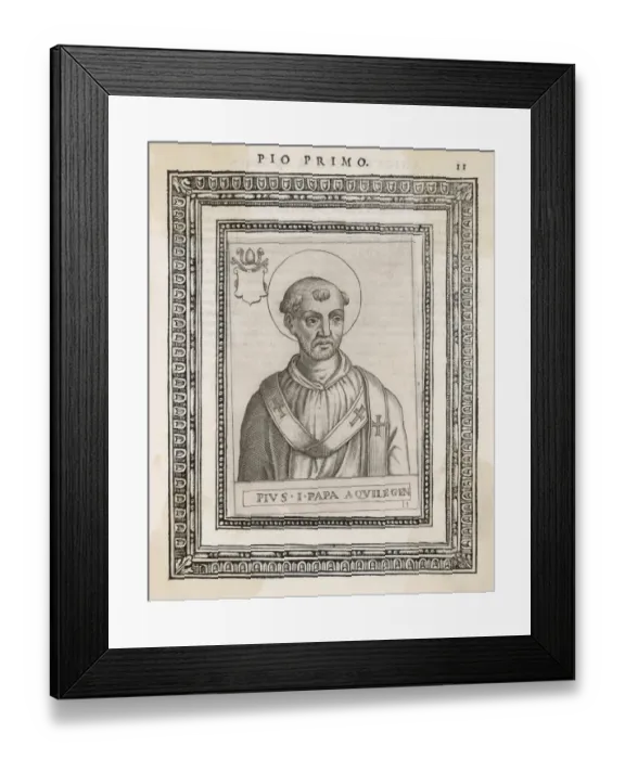 Framed Print : Pope Pius I Framed Print : Pope Pius I