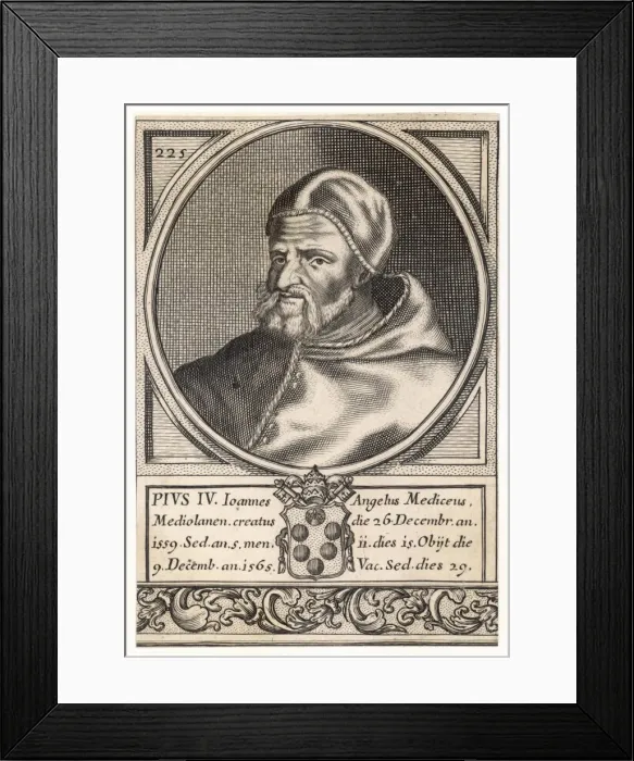 Framed Print : Pope Pius IV Framed Print : Pope Pius IV