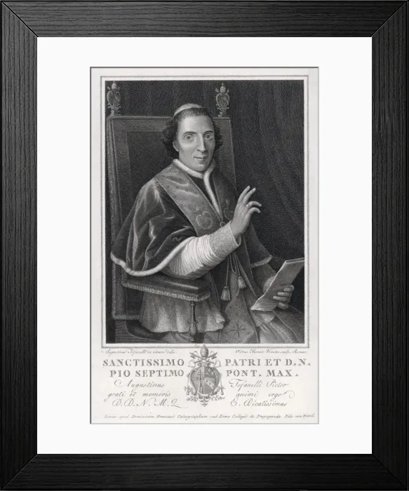 Framed Print : Pope Pius VII (Tofanelli Framed Print : Pope Pius VII (Tofanelli