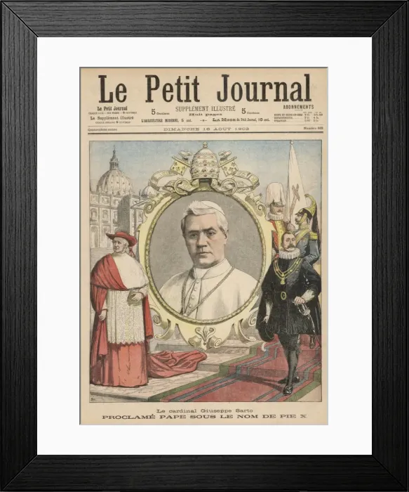Framed Print : Pope Pius X (Pet. Jour. ) Framed Print : Pope Pius X (Pet. Jour. )