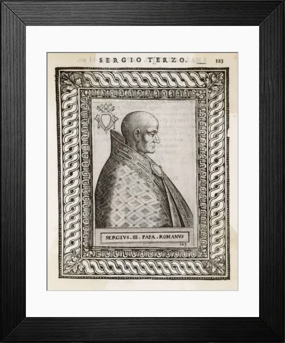 Framed Print : Pope Sergius III Framed Print : Pope Sergius III