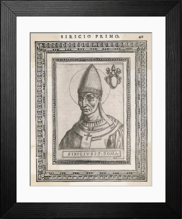 Framed Print : Pope Siricius Framed Print : Pope Siricius