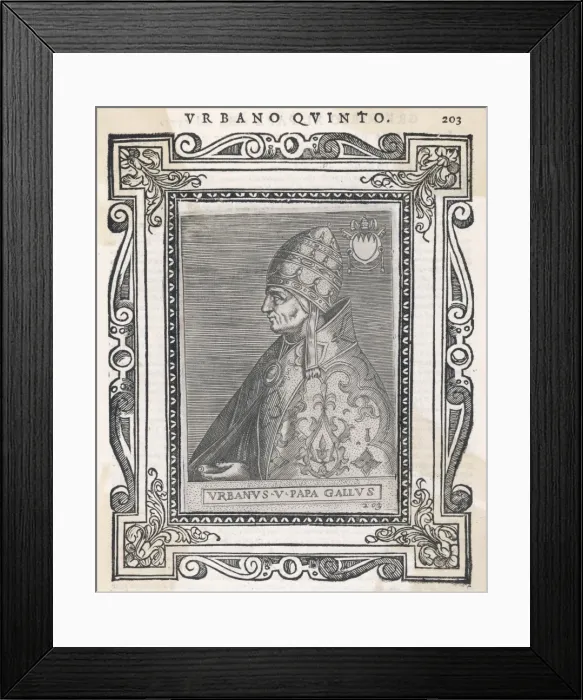 Framed Print : Pope Urbanus V Framed Print : Pope Urbanus V