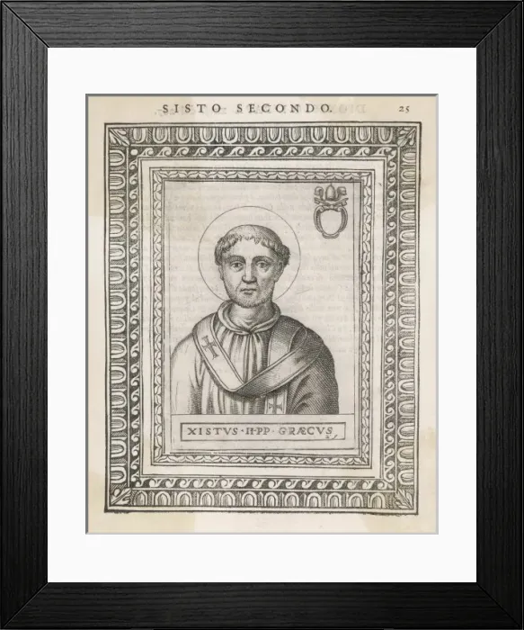 Framed Print : Pope Sixtus II Framed Print : Pope Sixtus II