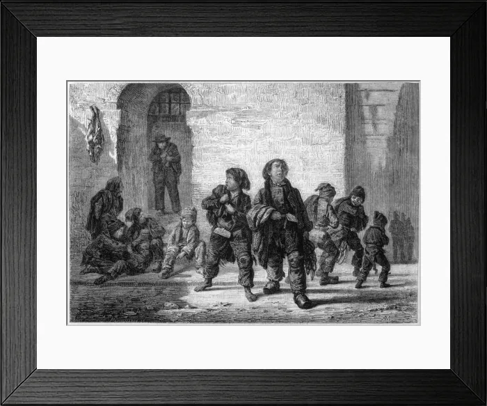 Framed Print : French Sweep Boys Framed Print : French Sweep Boys