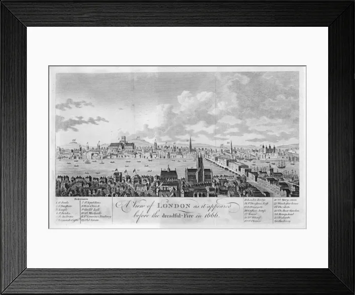 Framed Print : London / General View / 1664 Framed Print : London / General View / 1664