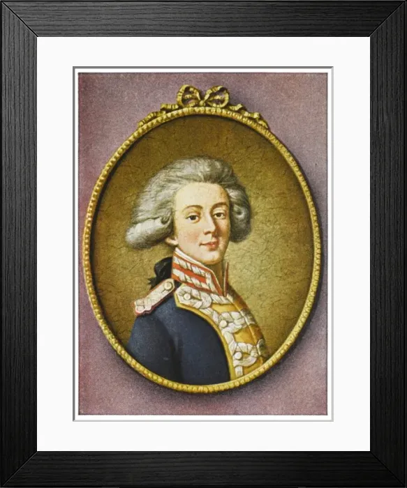 Framed Print : Marquis De LA Fayette Framed Print : Marquis De LA Fayette