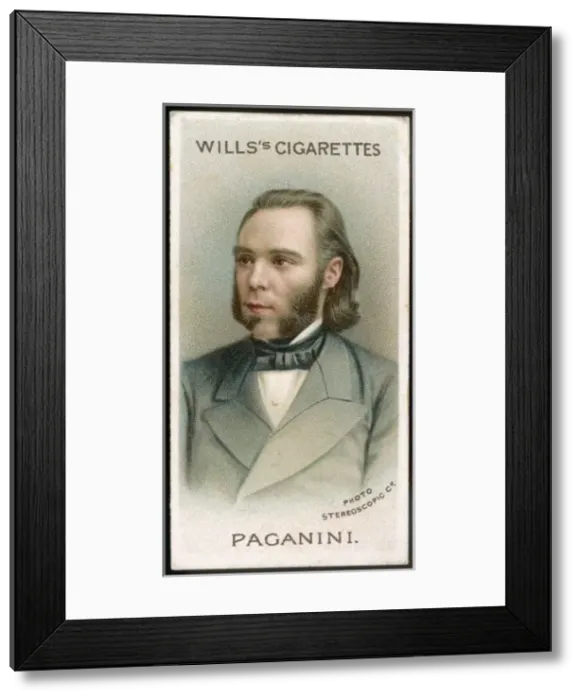 Framed Print : Paganini (Cig. Card) Framed Print : Paganini (Cig. Card)