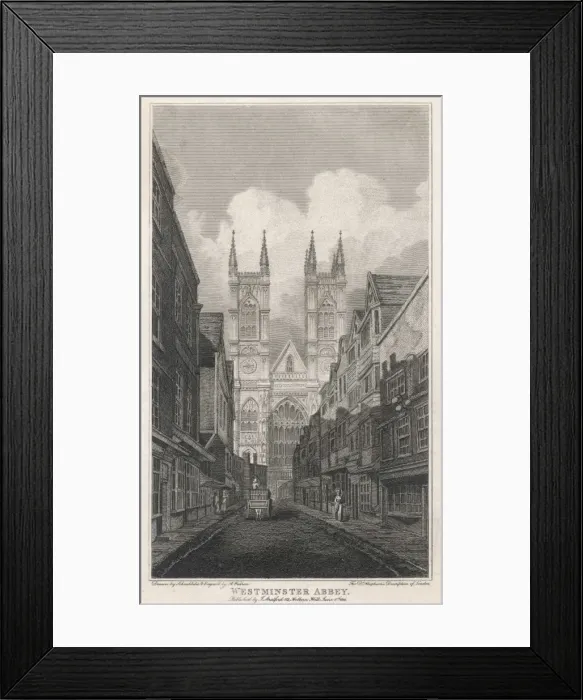 Framed Print : Westminster Abbey / 1800 Framed Print : Westminster Abbey / 1800