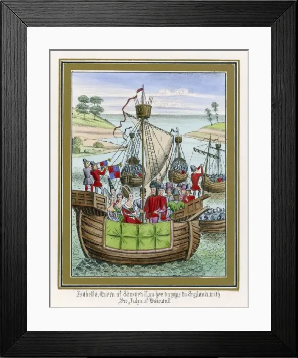 Framed Print : Isabella to Wed Edwardii Framed Print : Isabella to Wed Edwardii