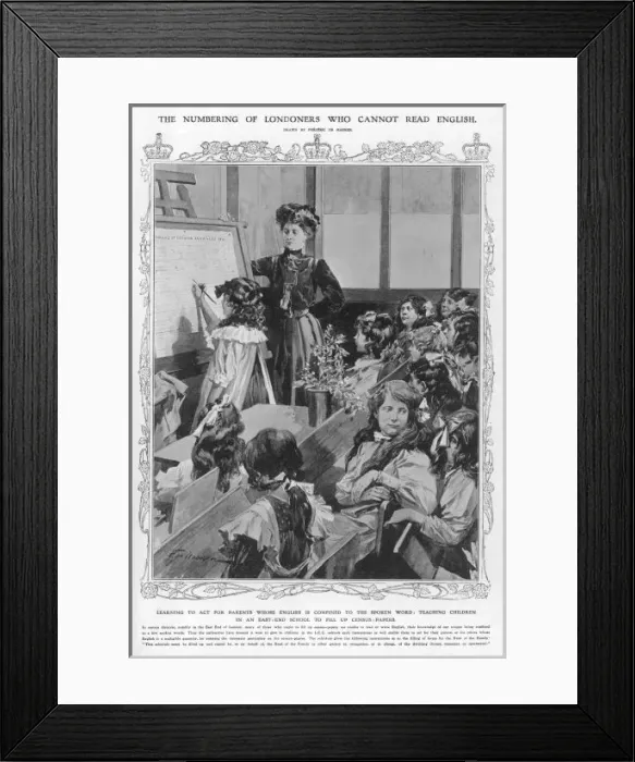 Framed Print : Population / Census 1911 Framed Print : Population / Census 1911