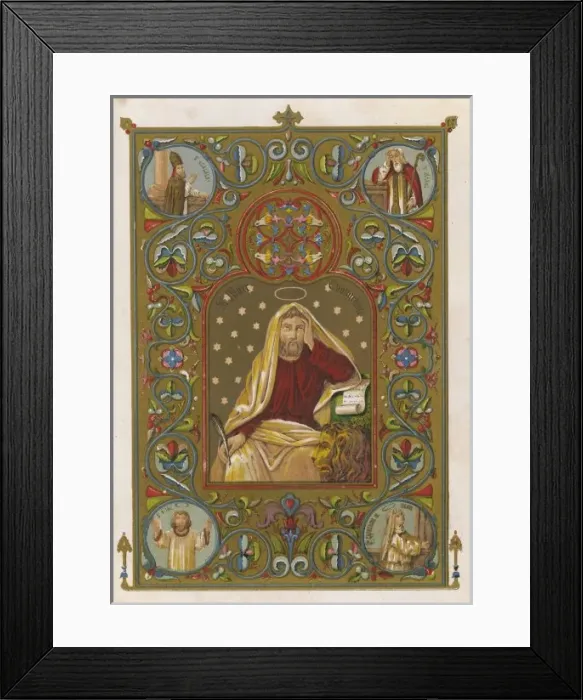 Framed Print : St Mark / Evangelist / Litho Framed Print : St Mark / Evangelist / Litho