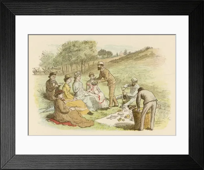 Framed Print : Picnic Caldecott Framed Print : Picnic Caldecott