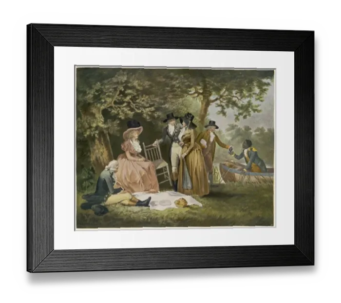 Framed Print : Anglers` Repast / Morland Framed Print : Anglers` Repast / Morland