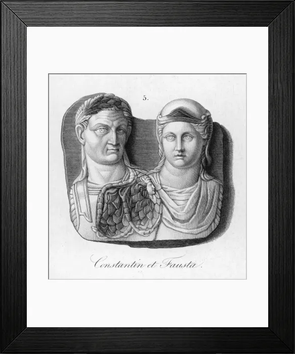 Framed Print : Constantinus I & Wife Framed Print : Constantinus I & Wife