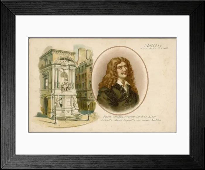 Framed Print : Jean-Baptiste Moliere Framed Print : Jean-Baptiste Moliere